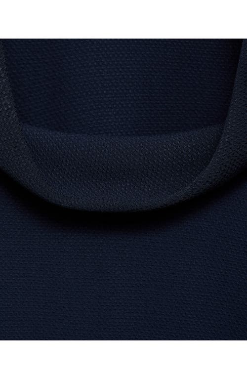 Mango Oversized Flowing Blouse Navy In Blue