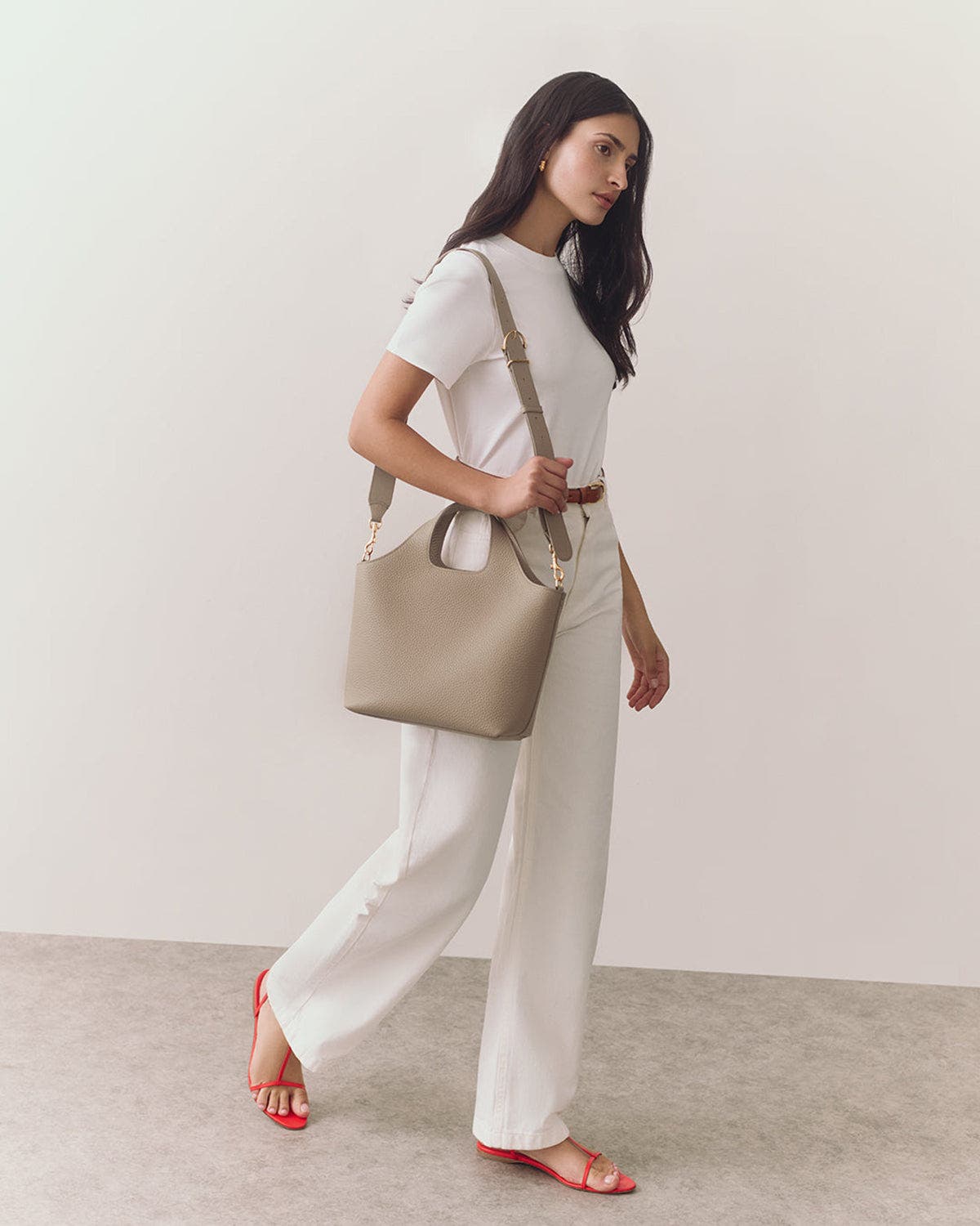 Small System Zipper Tote, Alternate, color, Stone