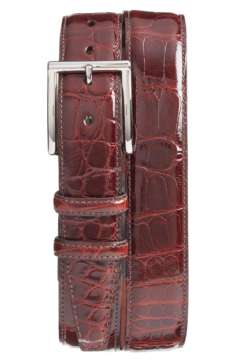 Torino Genuine American Alligator Leather Belt, Main, color,