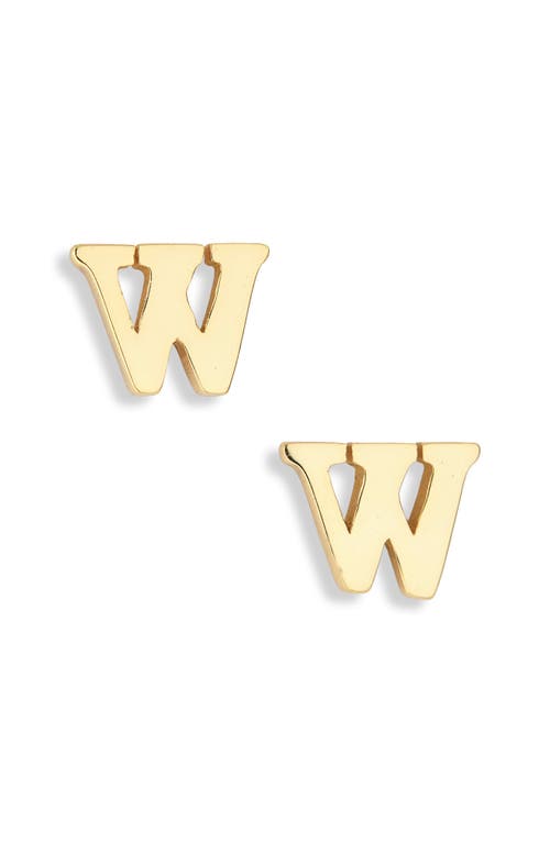 Marlyn Schiff Block Letter Initial Stud Earrings