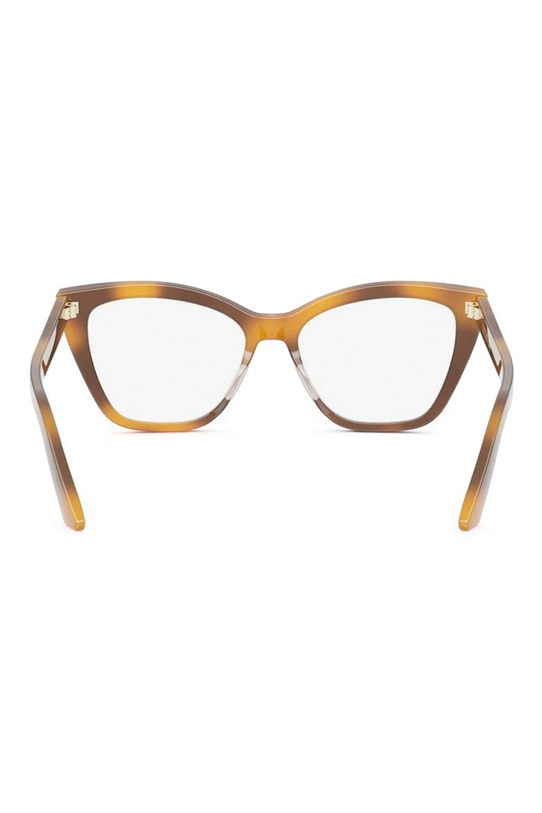 'DiorMidnight O B1I 54mm Butterfly Optical Glasses, Alternate, color, BLONDE HAVANA
