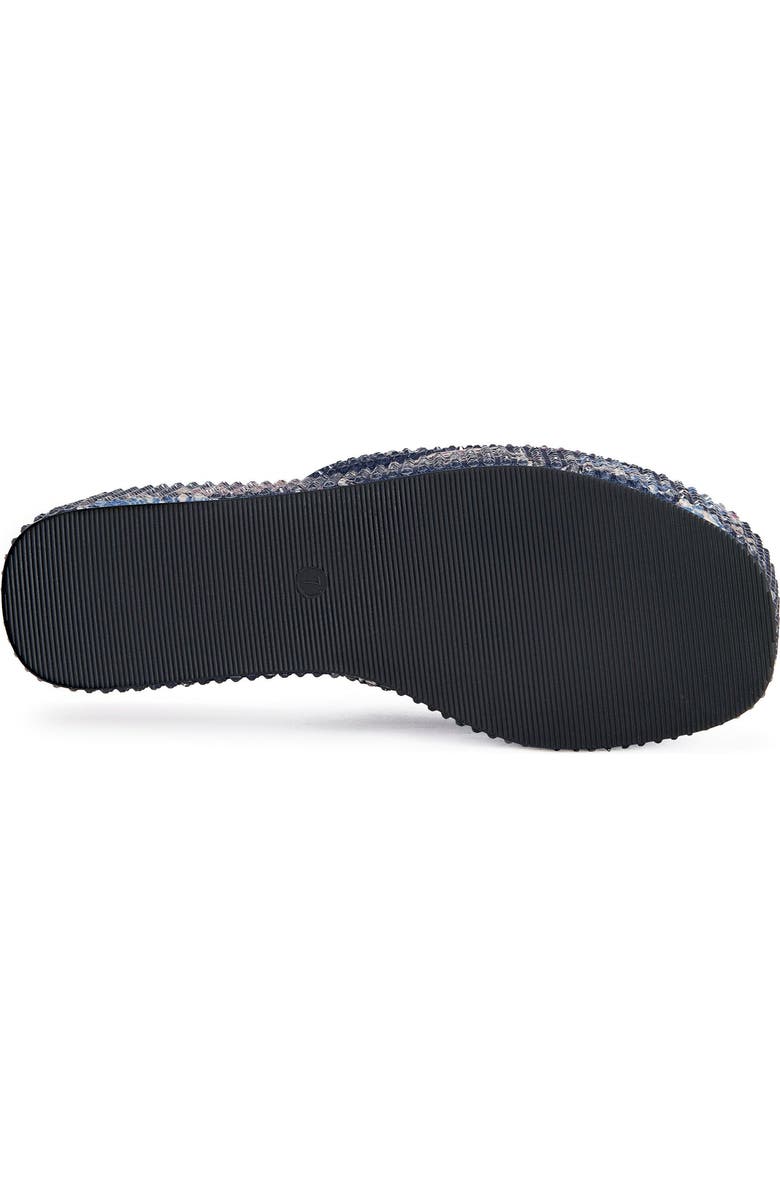 AZALEA WANG ROSALIND-BLUEMULTI RHINESTONE PLATFORM SANDAL - BLUE MULTI / 11 / WEDGE, Alternate, color, Blue Multi