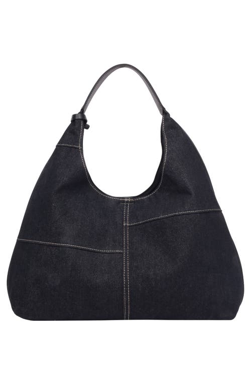 True Religion Retro Logo Denim Hobo Bag