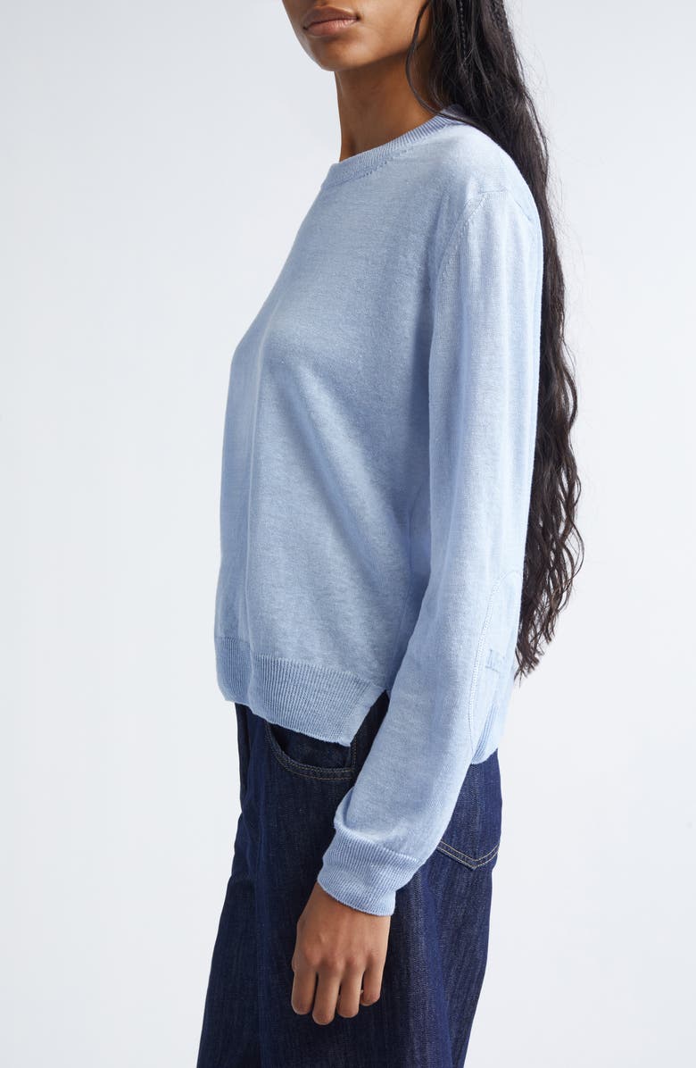 Max Mara Fervore Linen Sweater, Alternate, color, Sky Blue