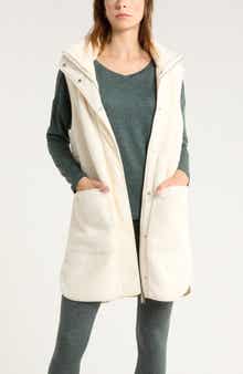 Zella Longline Faux Shearling Vest