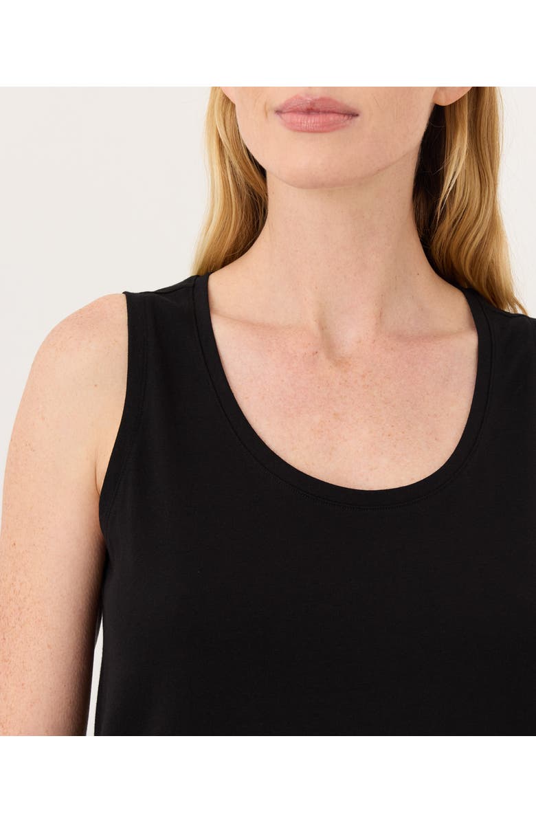 Pact Luxe Essential Scoop Neck Tank Made With Organic Cotton, Alternate, color, Black