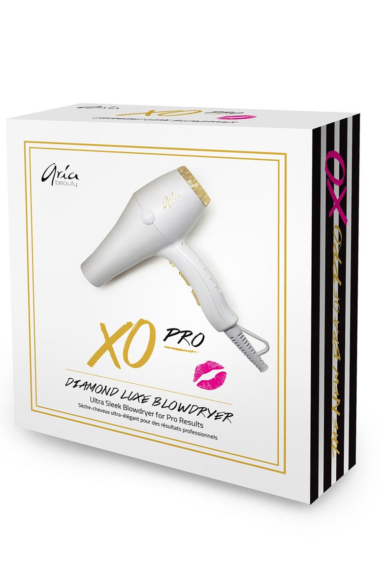 XO Pro Diamond Luxe Blow Dryer, Alternate, color, WHITE