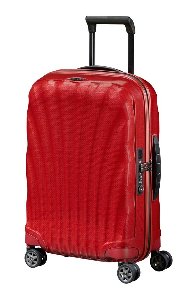 C-LITE Hardside 20" Carry On Spinner Luggage, Main, color, Chili Red