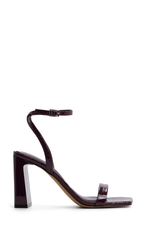 Aldo Azzira Ankle Strap Sandal In Burgundy