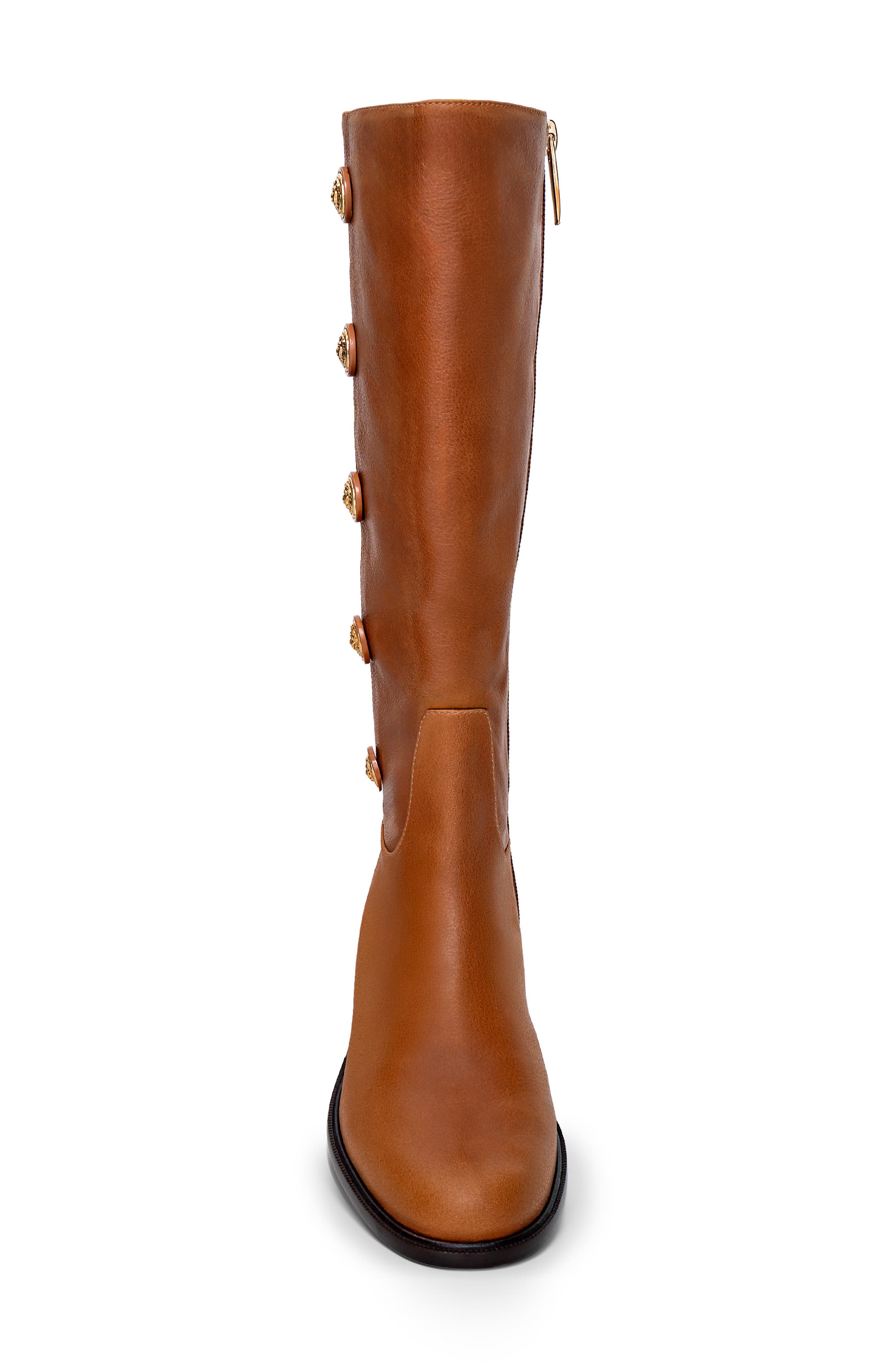 Oceana Knee High Boot, Alternate, color, COGNAC LEATHER