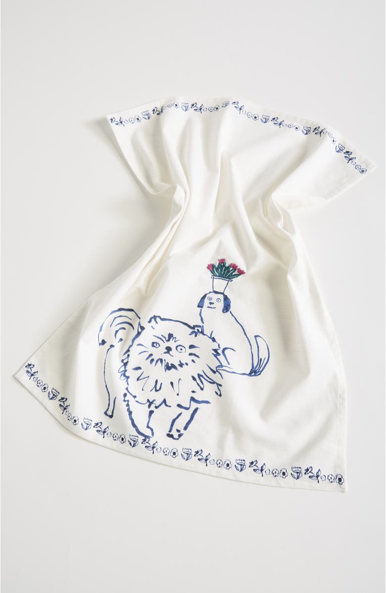 Anthropologie Home Kawai Dishtowel, Main, color, 