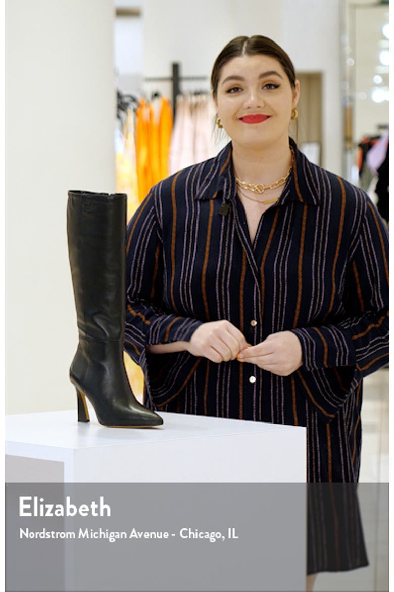 Tressara Pointed Toe Knee High Boot video