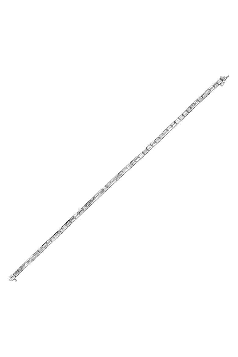 Papua 18k Gold Baguette Diamond Bracelet, Main, color, 18K WHITE GOLD