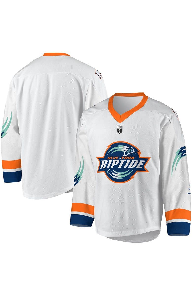 ADPRO Sports Youth White/Navy New York Riptide Replica Jersey, Alternate, color, White