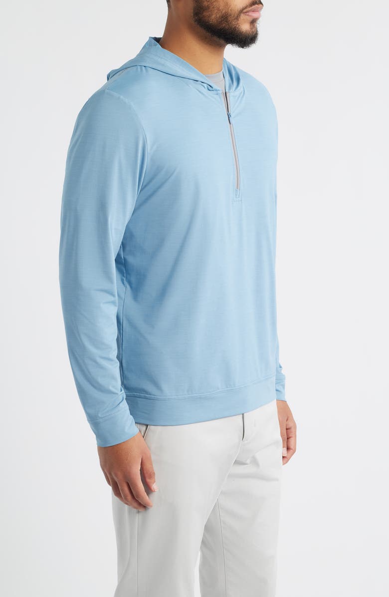 johnnie-O Bixler Hooded Quarter Zip Pullover, Alternate, color, Carbon Fiber