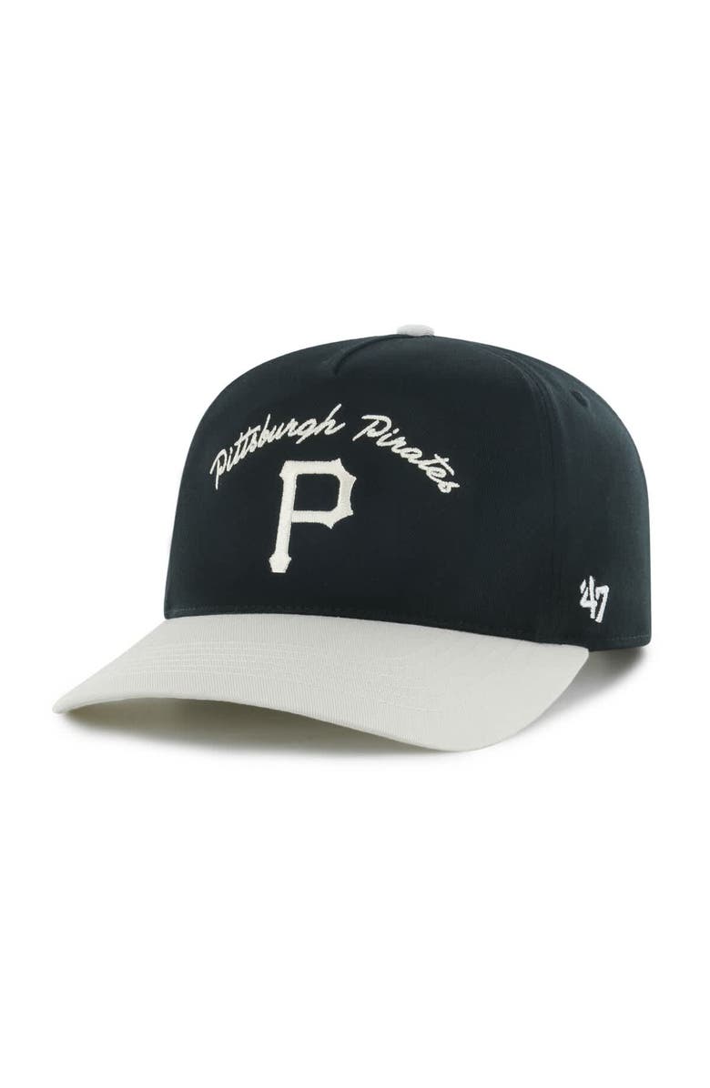 '47 Men's '47 Black Pittsburgh Pirates Stable Hitch Adjustable Hat, Main, color, Black