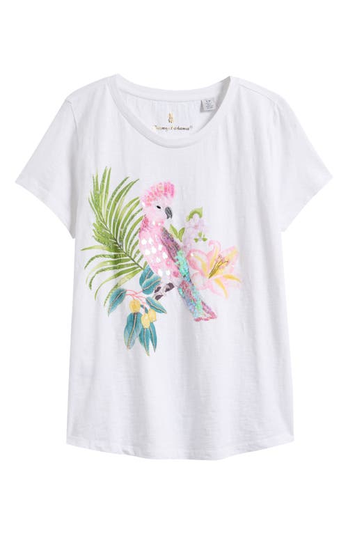 Tommy Bahama Ashby Isles Portico Palms Graphic T-shirt In White