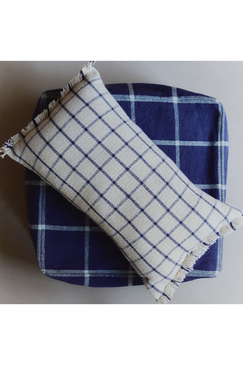 Cushion Geo Block, Alternate, color, Navy Blue, Natural