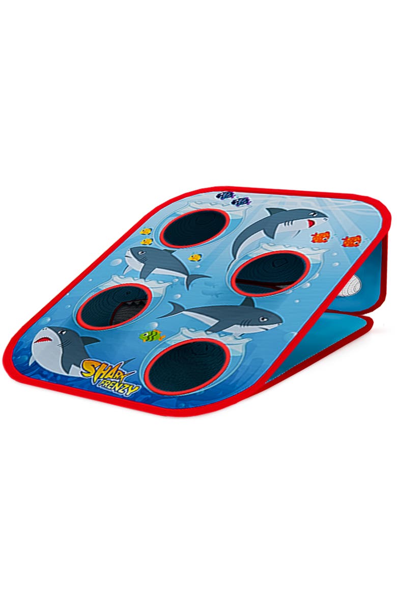 Swooc Games Shark Frenzy | 2-In-1 Bean Bag Toss Game For Kids, Alternate, color, Blue