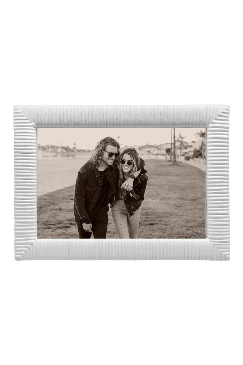 Woven Texture 4 x 6-Inch Picture Frame, Main, color, WHITE
