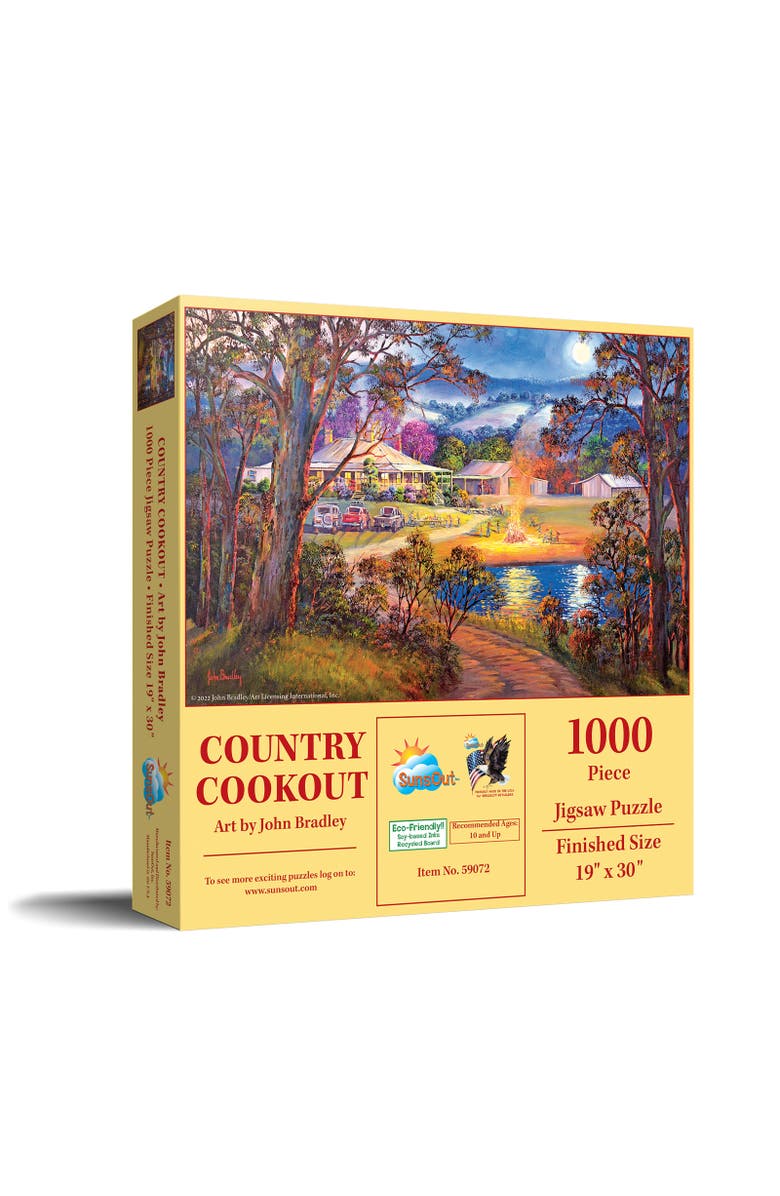 Sunsout Country Cookout 1000 piece Jigsaw Puzzle for Adults, Main, color, Multicolor