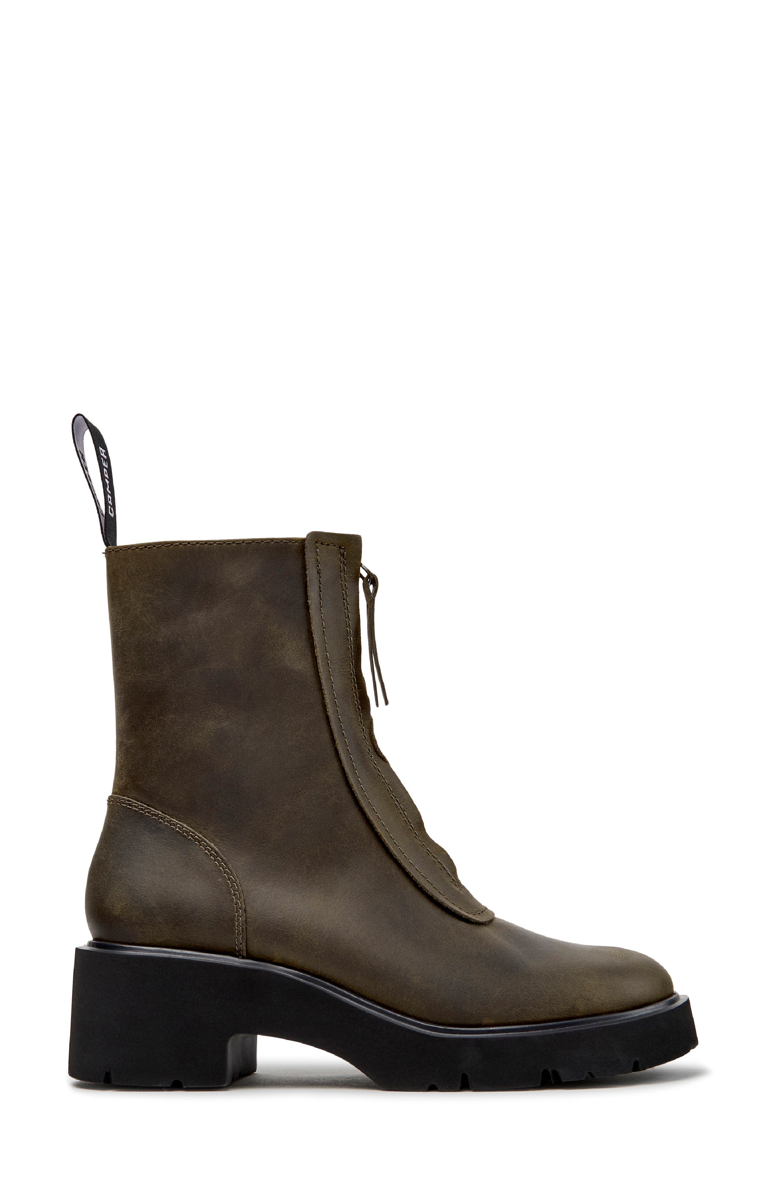 Milah Lug Platform Boot, Alternate, color, DARK GREEN