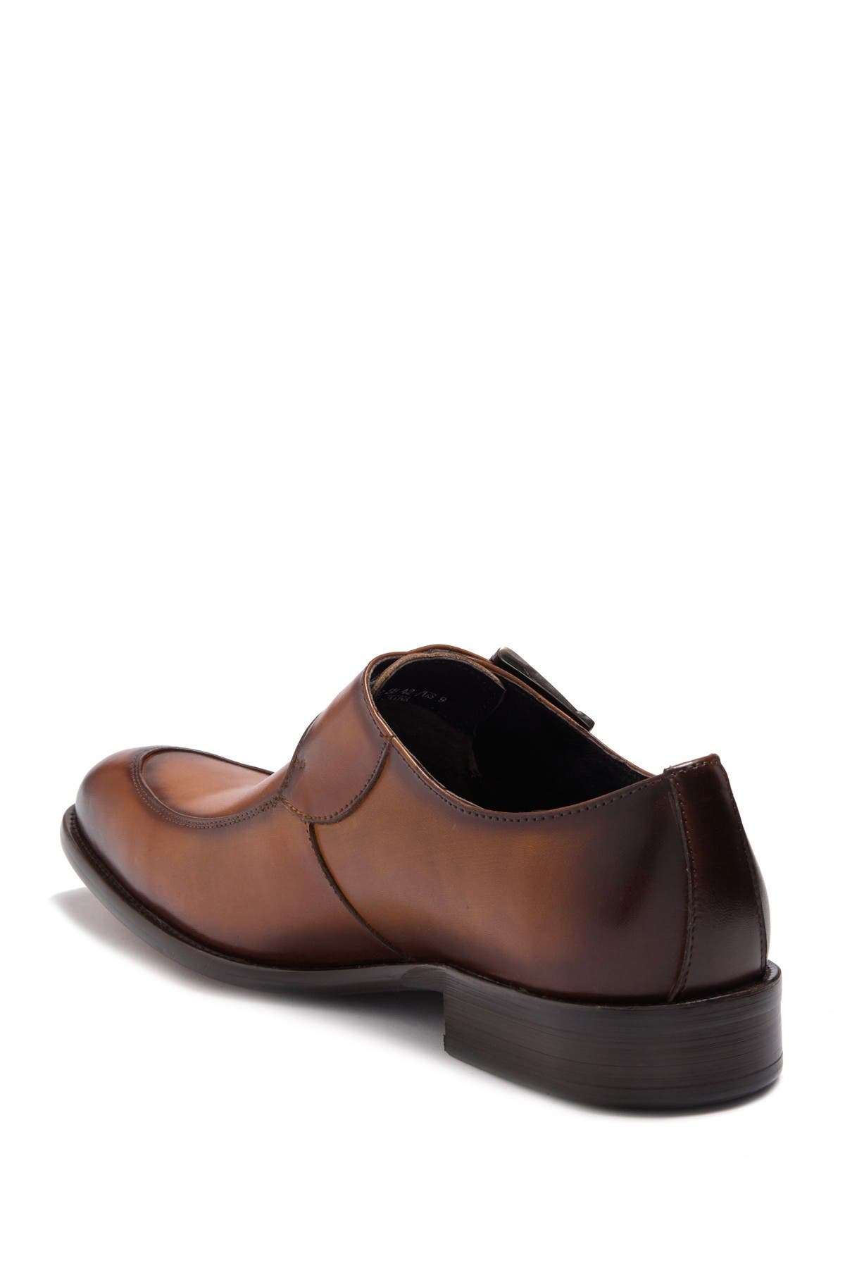 Maison Forte Eli Buckle Strap Leather Loafer, Alternate, color, Cognac