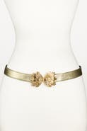 Raina Belts Starburst Buckle Leather Belt