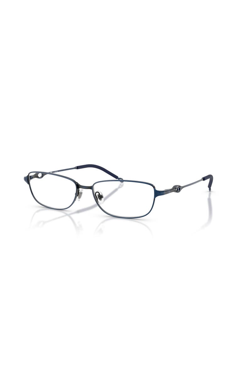 56mm Rectangle optical glasses, Main, color, Blue