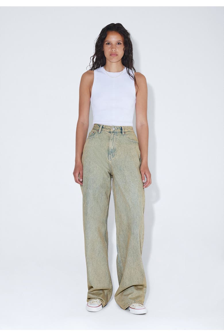Donna High Relaxed Jeans, Alternate, color, Stream Desert