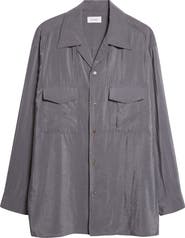 Lemaire Dry Silk Blend Button-Up Shirt