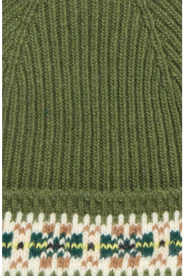 Moritz Virgin Wool Pompom Beanie, Alternate, color, GREEN MULTI