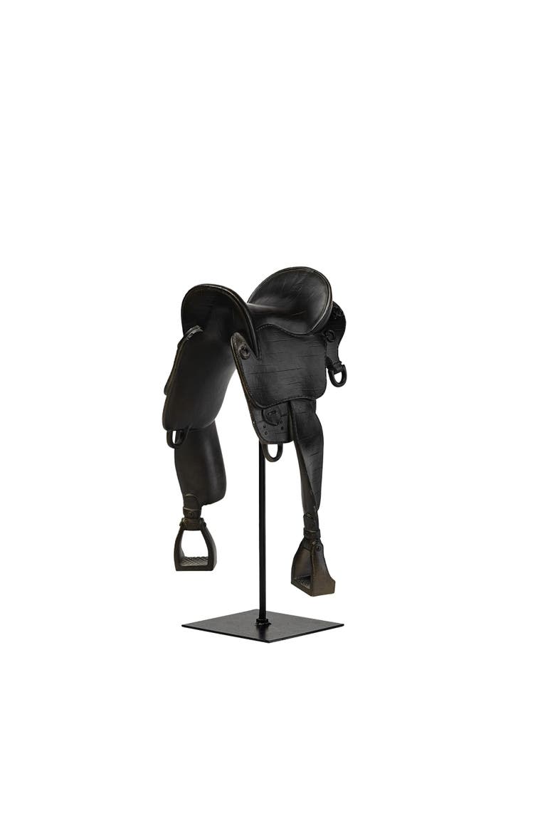 Colt Equestrian-Inspired Horse Saddle, Main, color, Black