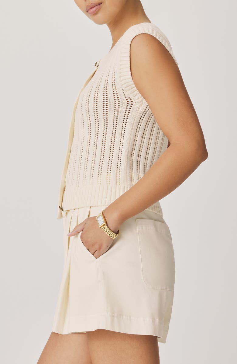 Splendid Luca Pointelle Sweater Tank, Alternate, color, Antique Pearl Grey
