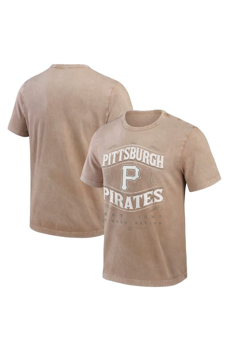 Darius Rucker Collection by Fanatics Men's Darius Rucker Collection by Fanatics Tan Pittsburgh Pirates Sun Faded T-Shirt, Alternate, color, Tan