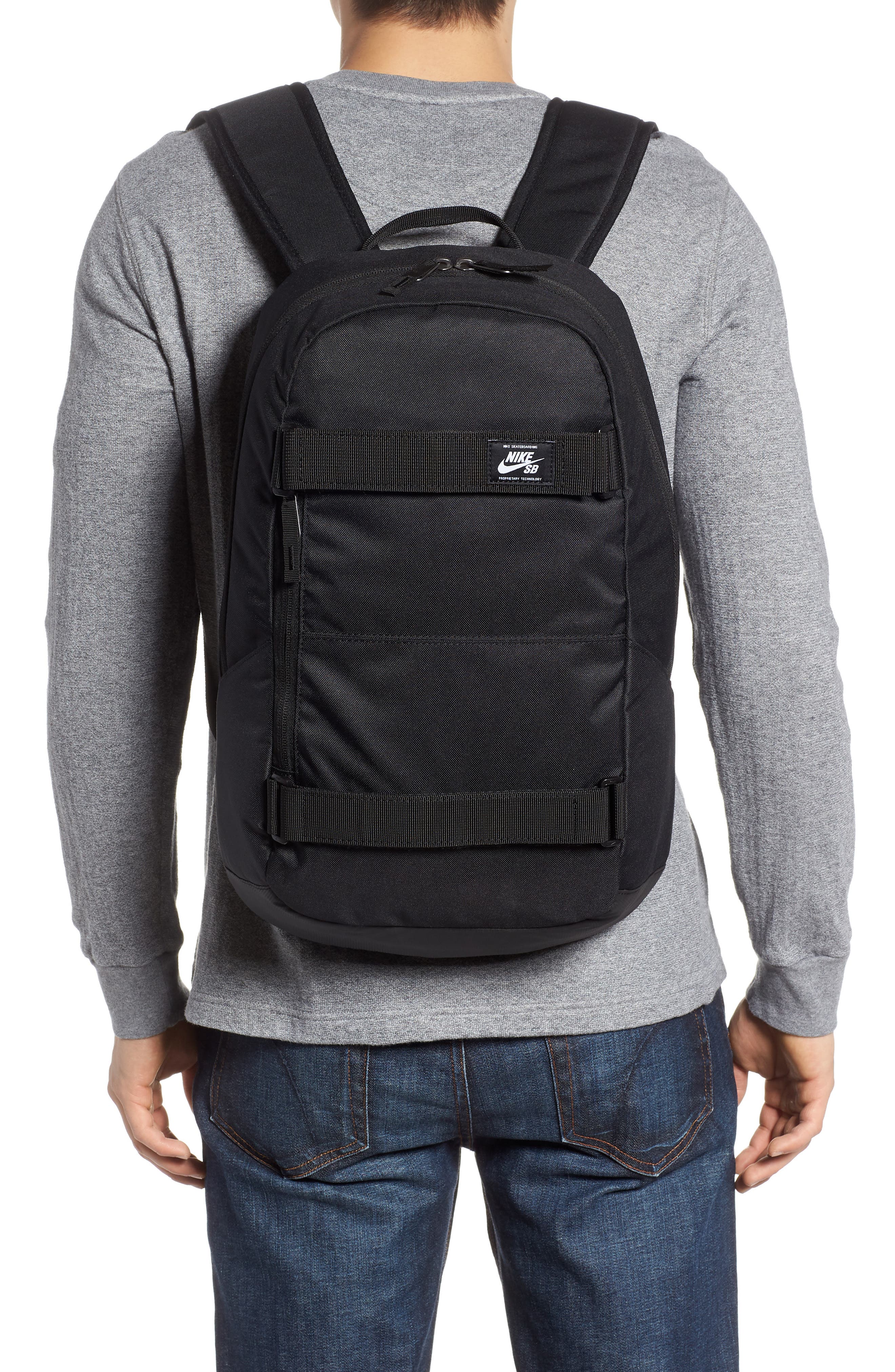 Courthouse Backpack, Alternate, color, BLACK