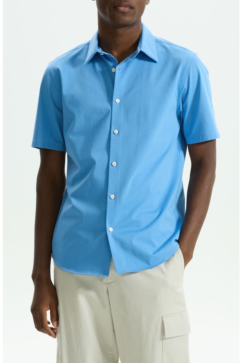Irving Short Sleeve Button-Up Shirt, Main, color, POWDER BLUE