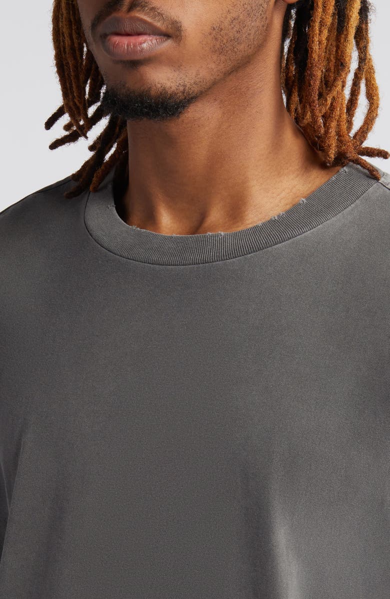 Elwood Core Oversize Crop Cotton T-Shirt, Alternate, color, Grey