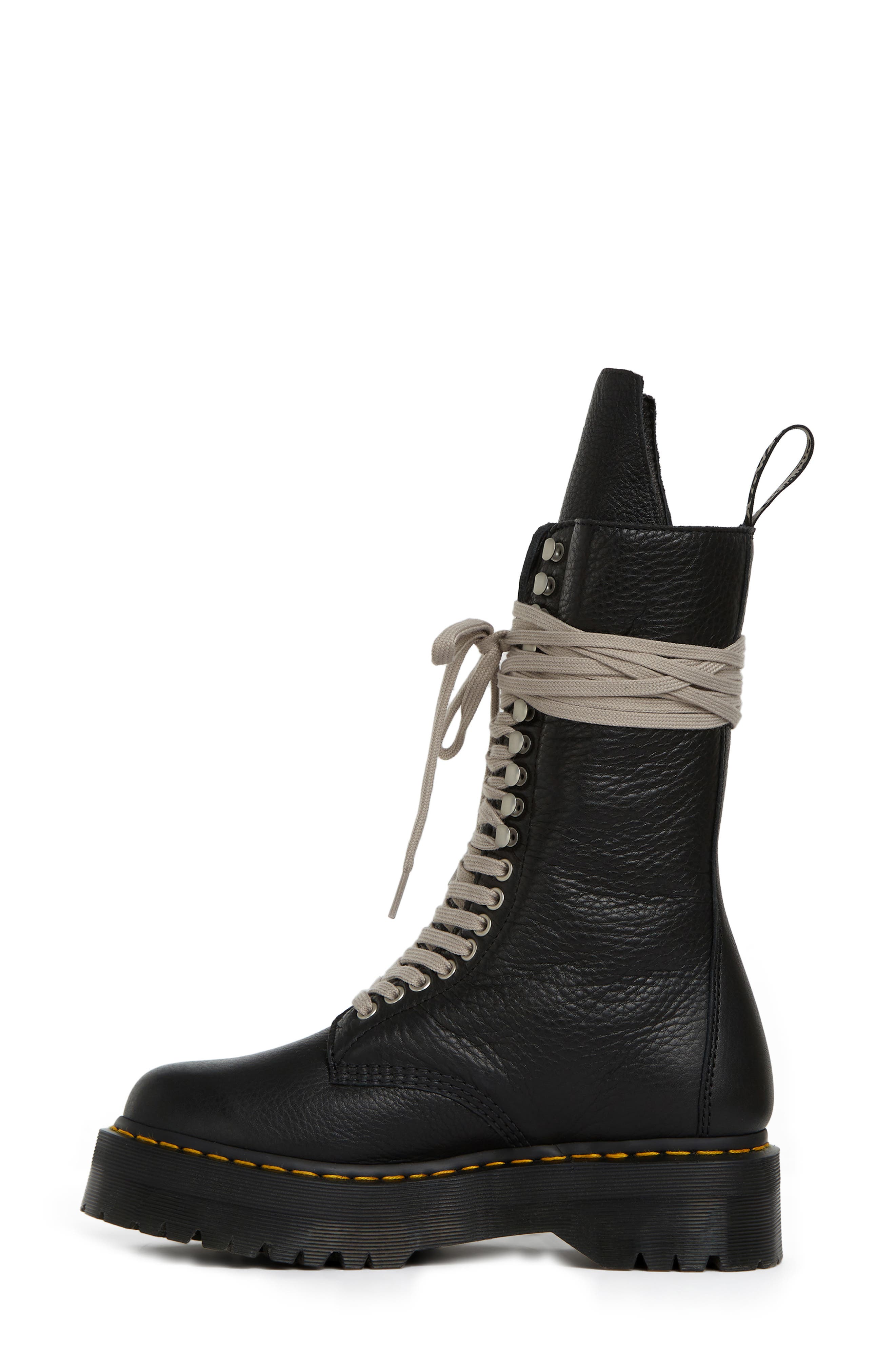 Rick Owens x Dr. Martens Genuine Calf Hair Boot, Alternate, color, 