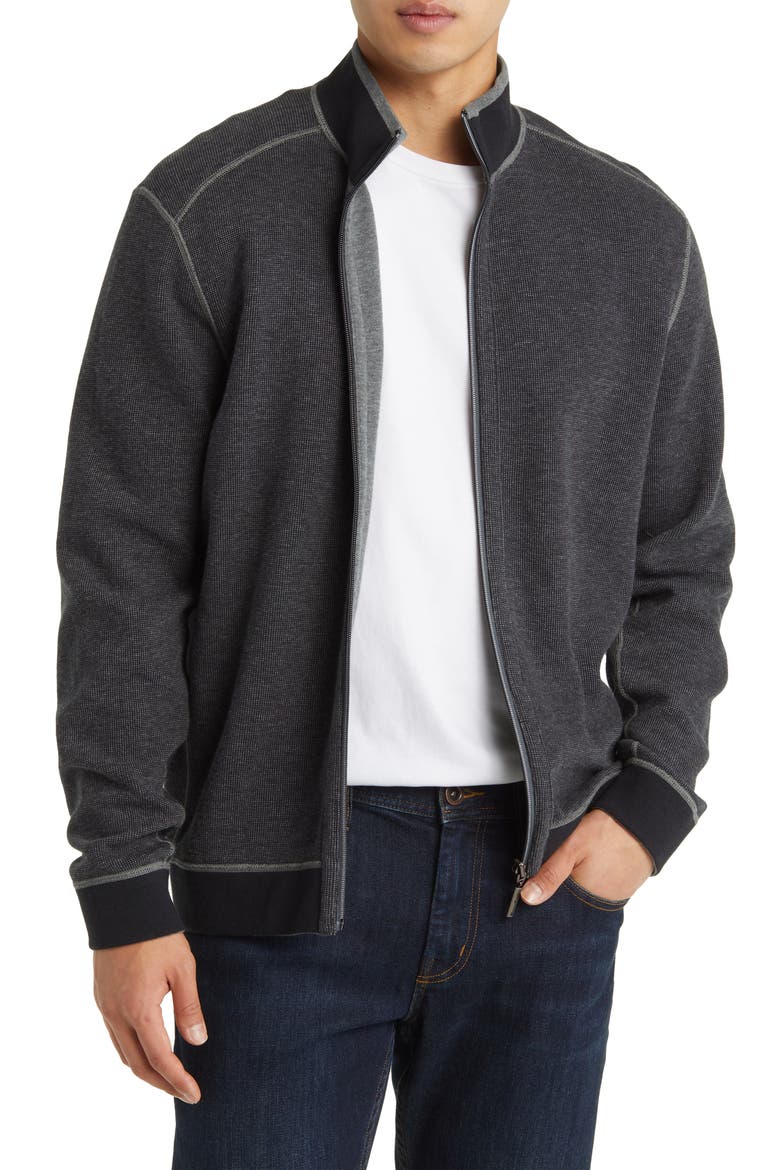 Flip Coast Reversible Knit Jacket, Alternate, color, COAL HEATHER