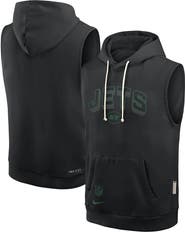 Nike Men's Nike Black New York Jets Sideline Performance Sleeveless Pullover Hoodie