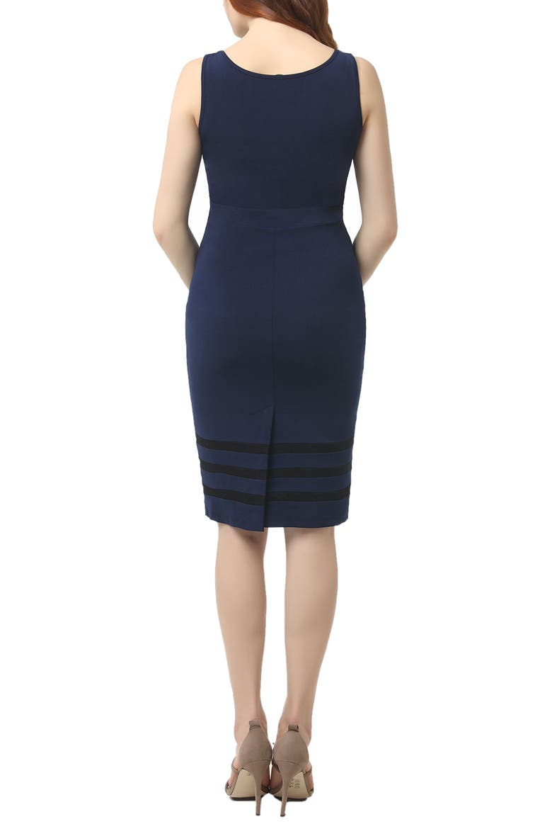Valerie Maternity Midi Body-Con Dress, Alternate, color, NAVY