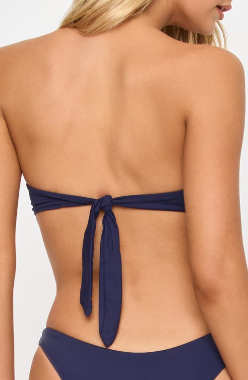 L*space Lspace Dixie Fringe Strapless Bikini Top