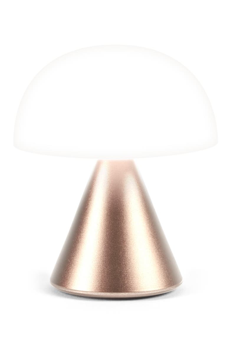 MINA LED Mini Rechargable Lamp, Alternate, color, ALU LIGHT GOLD