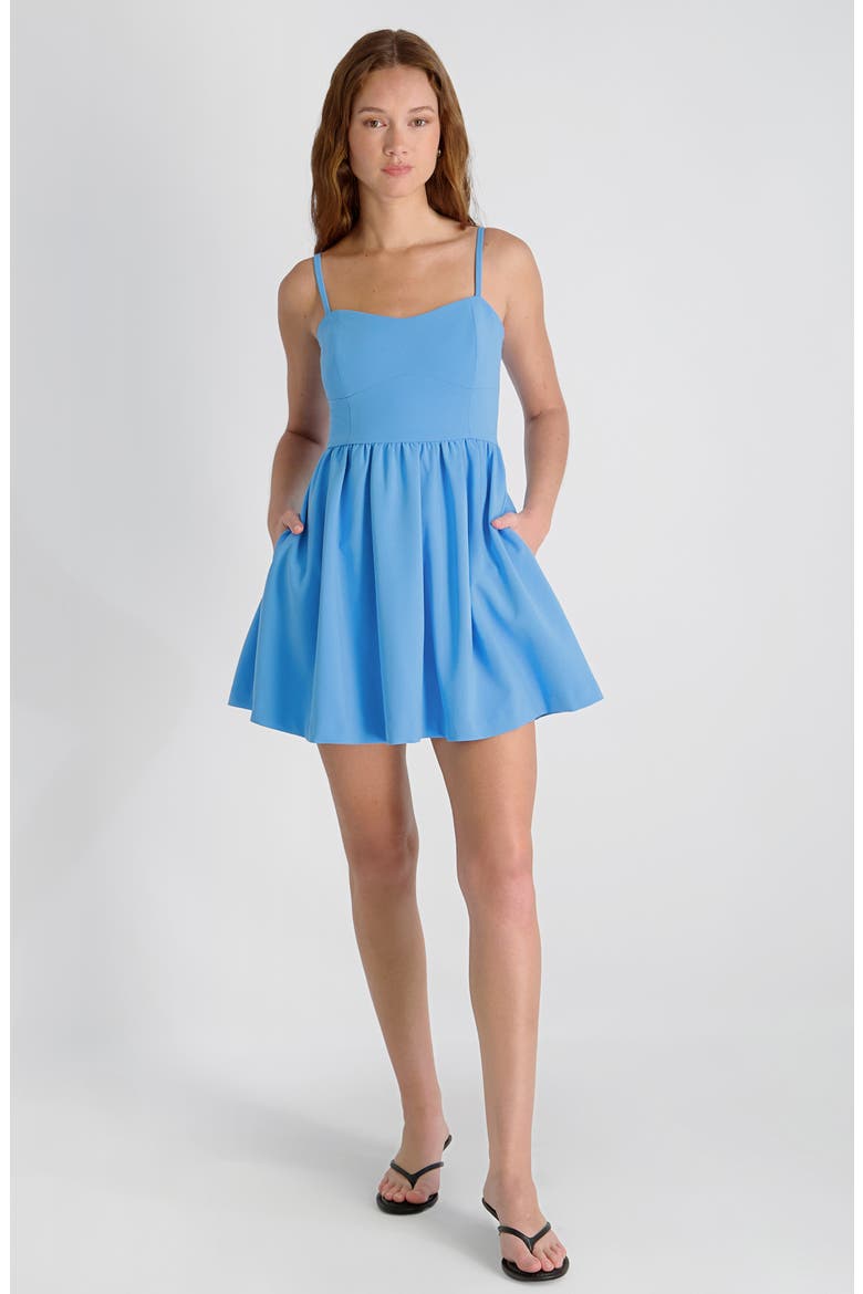 Whisper Sleeveless Minidress, Alternate, color, POOLSIDE BLUE
