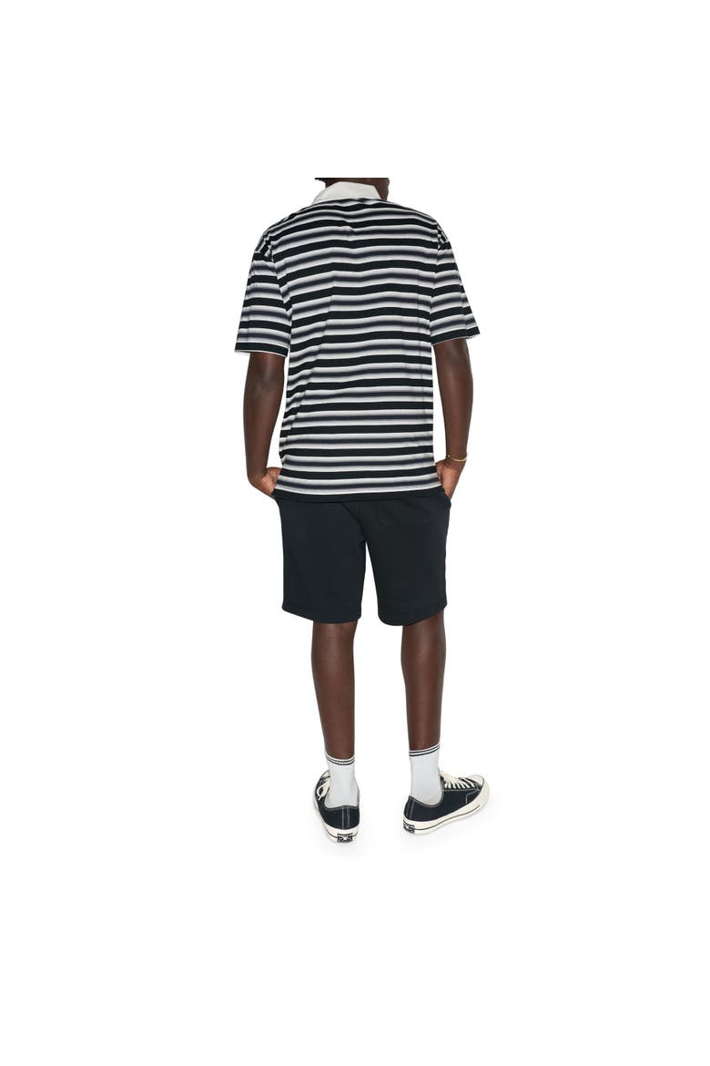 Ombre Stripe Polo, Alternate, color, CONVERSE BLACK MULTI
