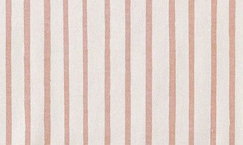 Pehr Stripes Away Long Sleeve Ruffle Bodysuit In Pink