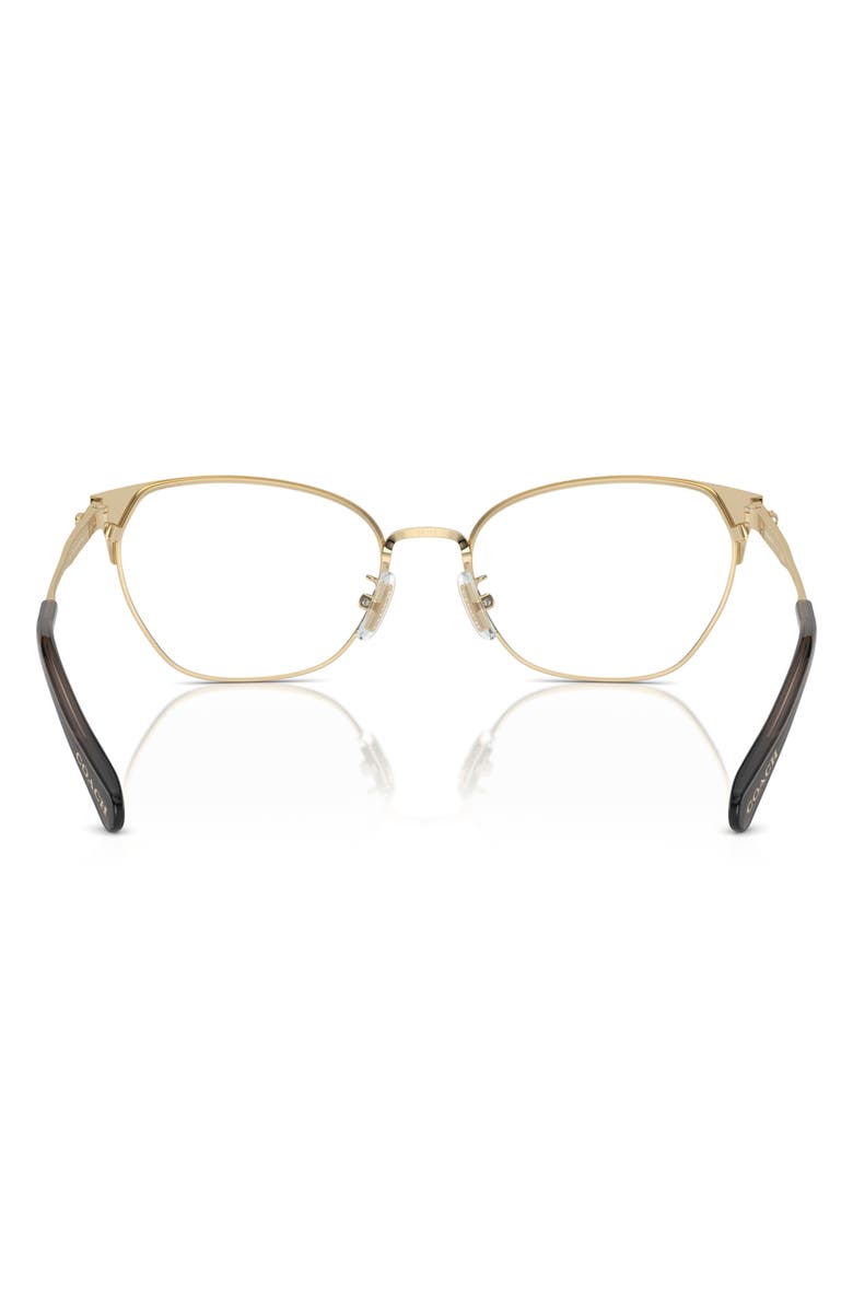 COACH 54mm Cat Eye Optical Glasses, Alternate, color, 