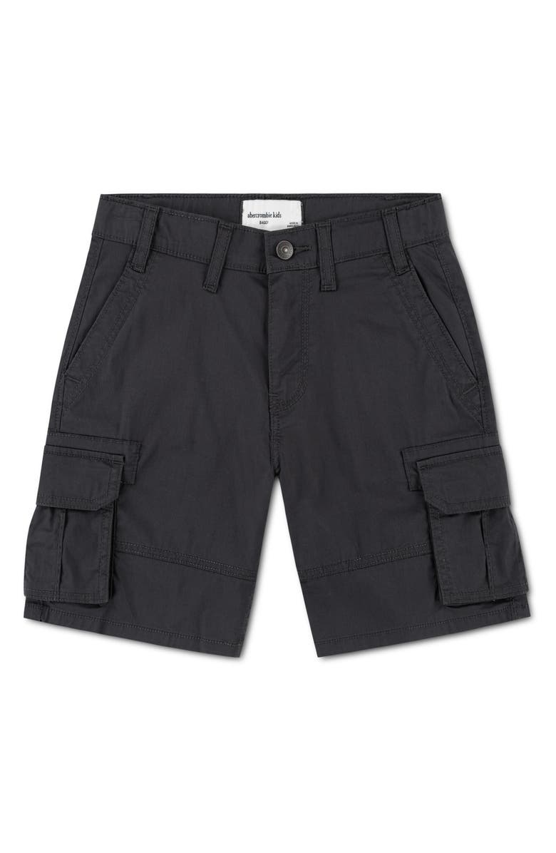 abercrombie kids Kids' Baggy Cargo Shorts, Main, color, Phantom