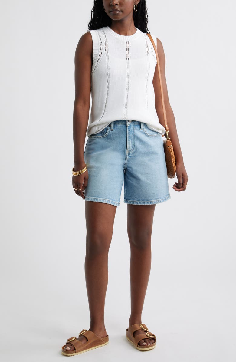 Caslon<sup>®</sup> Front Button Vest, Alternate, color, White